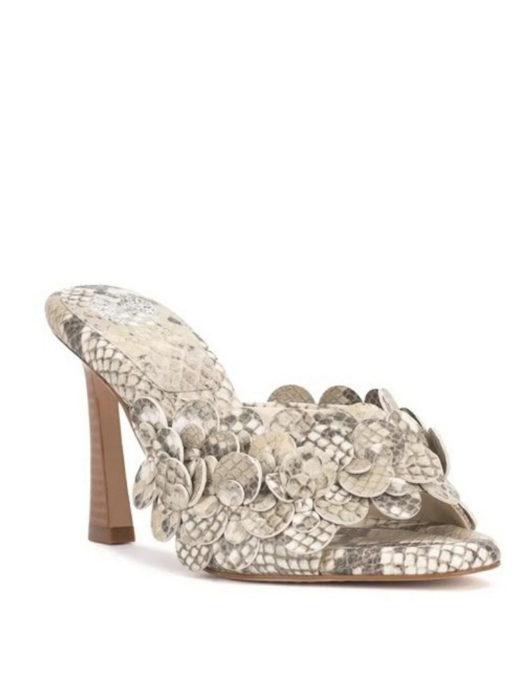 Vince Camuto Palexa Mule Snakeskin Embossed Size 7